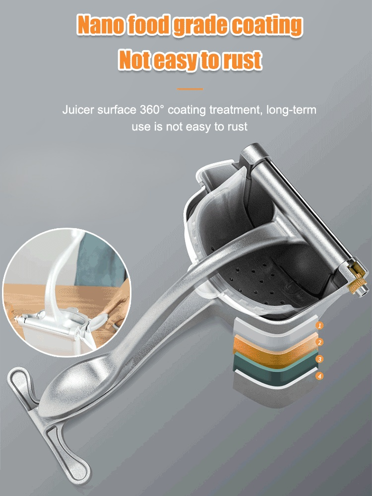 【 Original flavor 】 Multifunctional hand juicer. Juice out in 5 seconds, easy to squeeze juice, effortless
