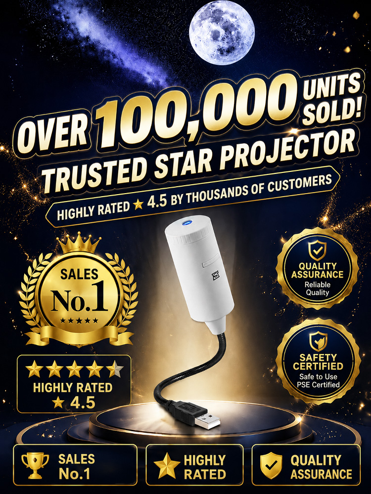 Comauo™ - Ocean & Galaxy Projector: Ultra-HD 3D Projection Technology to Transform Your Room and Car into an Aquarium in Just 1 Second!