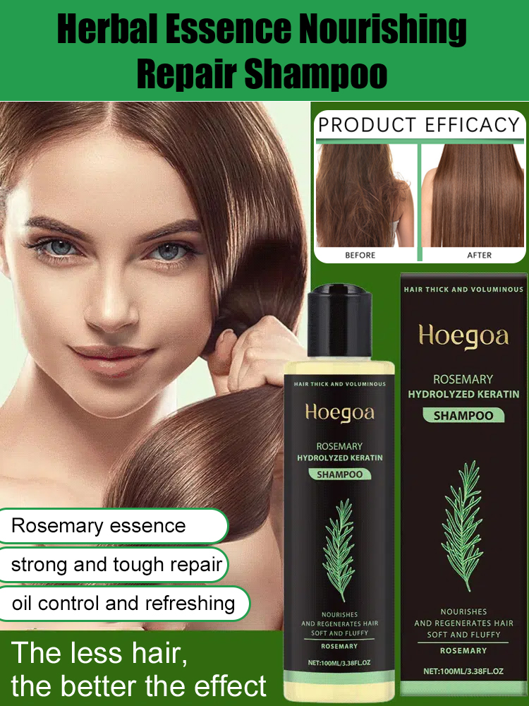 ⚡Visible hair regrowth in just 7 days! [The less hair, the better the effect] Herbal Essence Nourishing Repair Shampoo