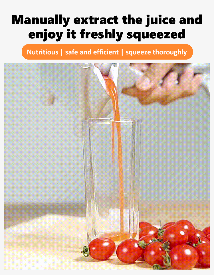 【 Original flavor 】 Multifunctional hand juicer. Juice out in 5 seconds, easy to squeeze juice, effortless