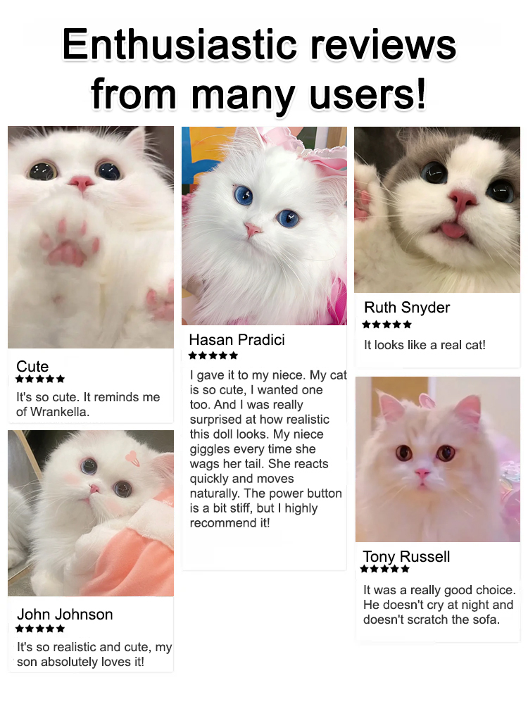 AI Interactive - Real Electric Plush Cat Toy