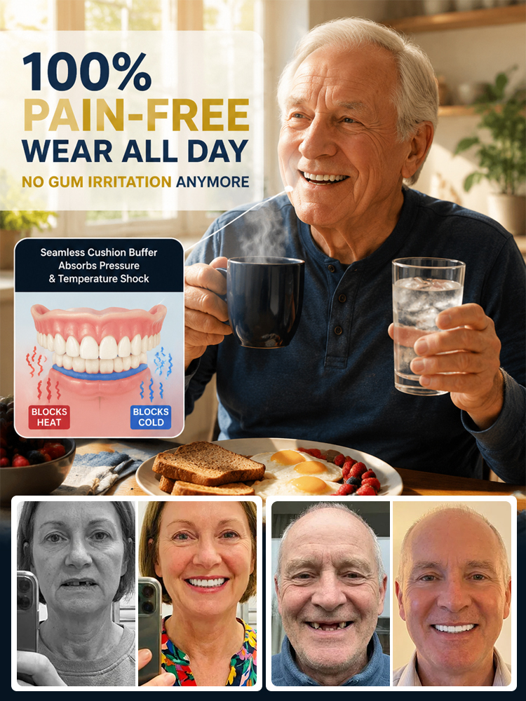 Premium Medical Denture Set [LIMITED-TIME BOGO] Instant Hollywood Smile in 60s Without the Pricey Dentist Visit!