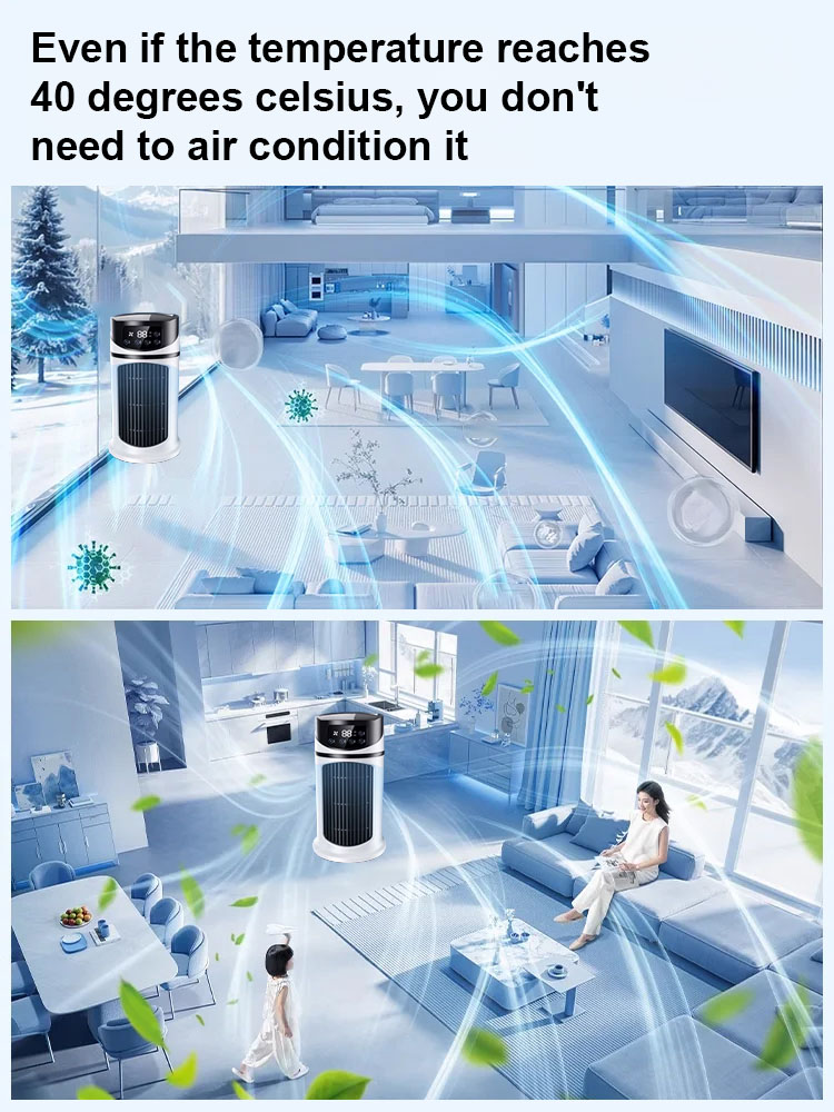 【Consumes only 1 kWh of electricity for 24 hours 】Quiet home office small air cooler
