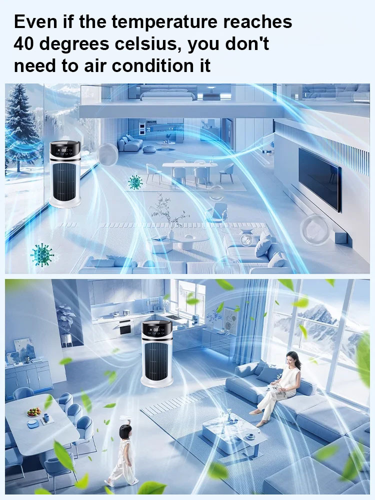 【Consumes only 1 kWh of electricity for 24 hours 】Quiet home office small air cooler