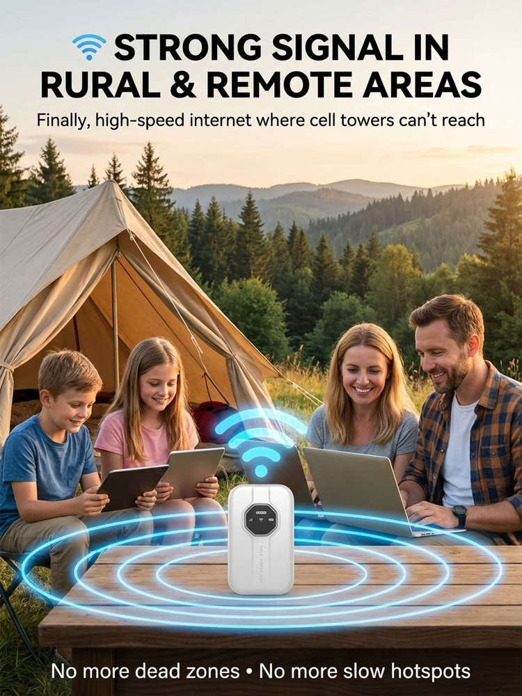 Next-Gen Satellite WiFi6+ Portable Router - 500Mbps $0 Monthly Fee - Nationwide Clearance