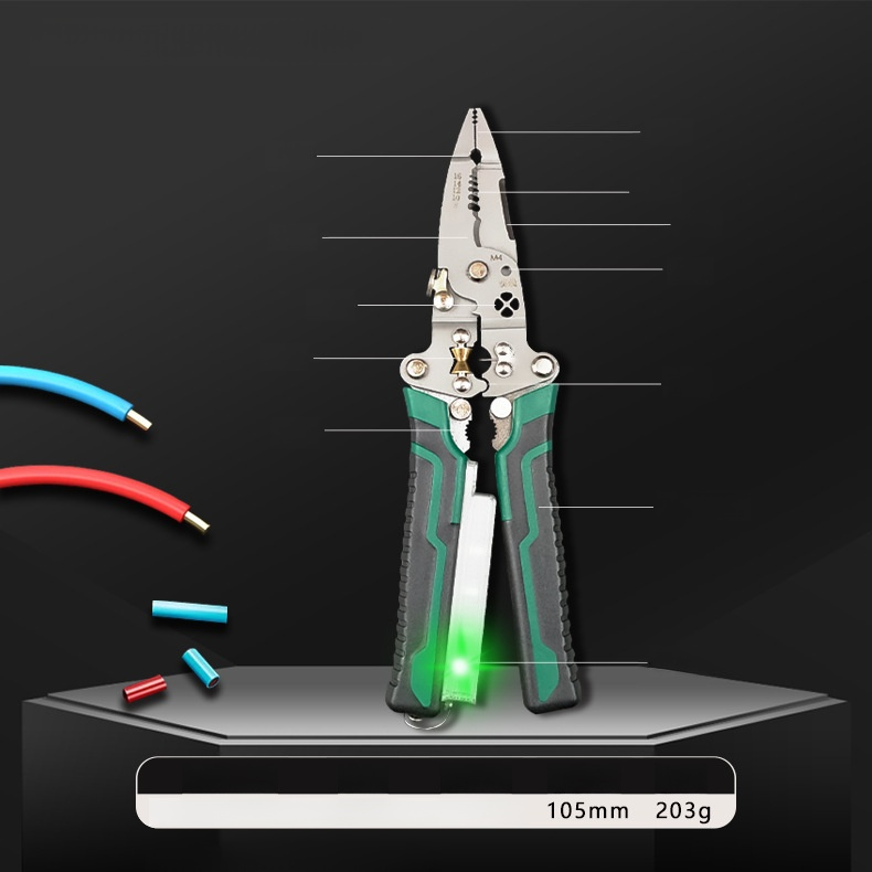 【One piece has 10 functions】Folding tester, screwdriver, wire stripper. One-stop service!