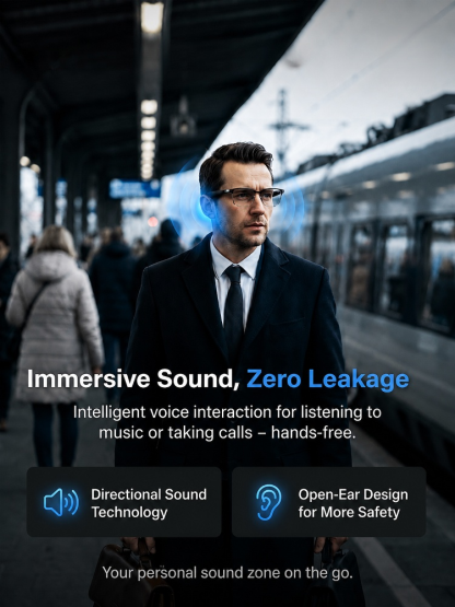 Smart Zoom Glasses with Color-Changing Lenses: Real-Time AI Translation, AR Navigation & 4K Carbon Fiber Camera