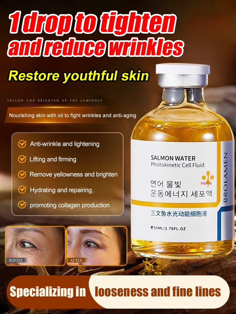 Salmon Water Light Anti-Wrinkle Essence【Not satisfied with the results? Full refund!】