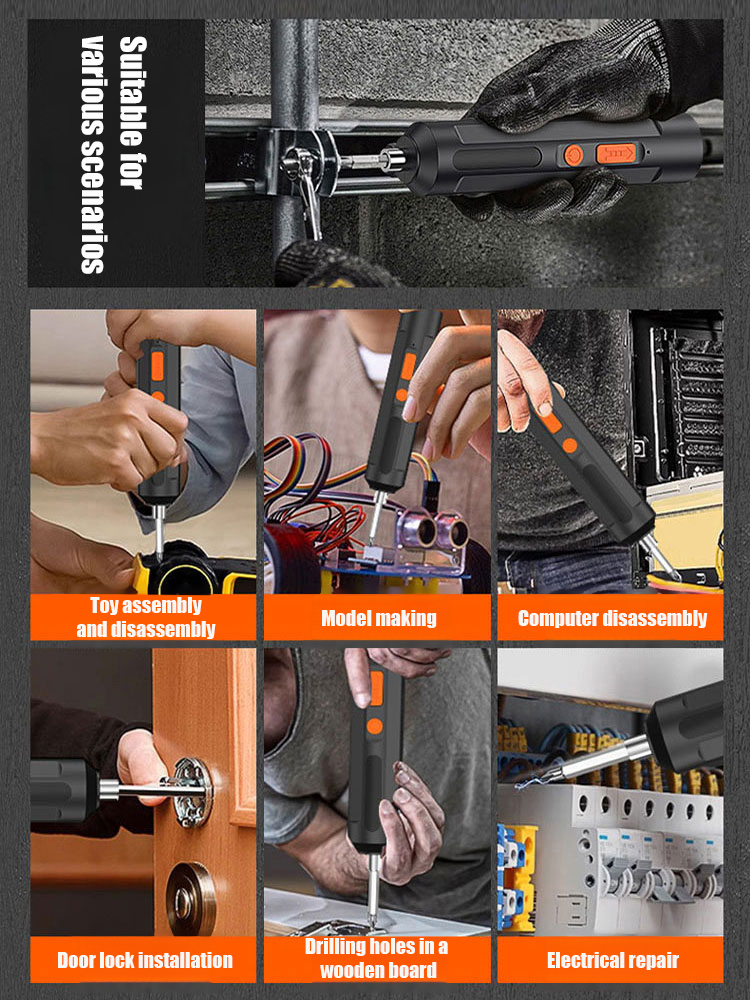 [Auto & Manual Modes for Ultimate Control] Universal Electric Screwdriver Set Upgraded Version