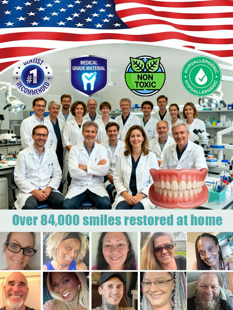 🦷Developed by 100 dentists, say goodbye to high prices! Confident Smile: Full Denture Solution