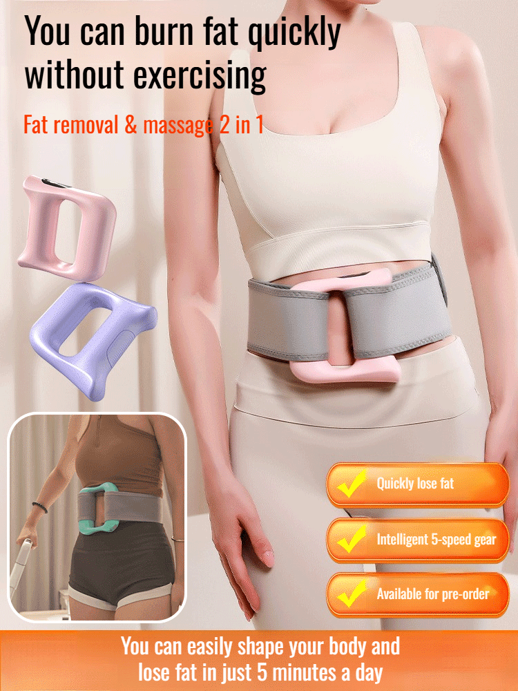 【No Exercise Required, Fast Fat Burning】Vibrating massage rollers, Tighten fascia