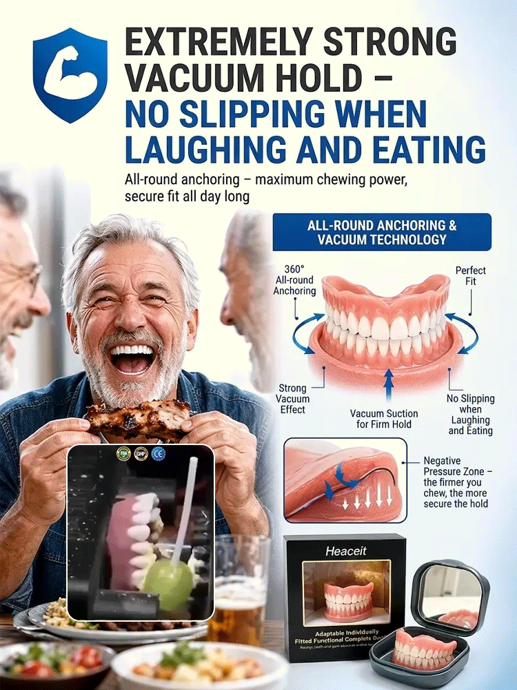 【Includes Portable Denture Case】 Dentures that restore your smile
