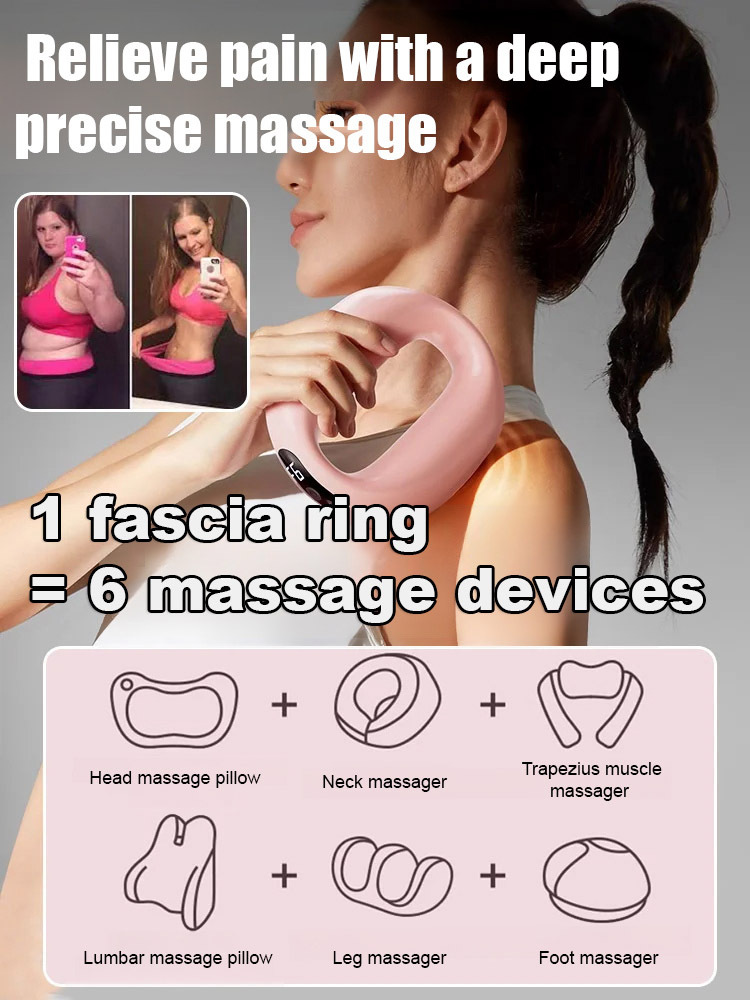 [No need for exercise, burn fat all over the body] Multifunctional fascia ring fat-shaking machine
