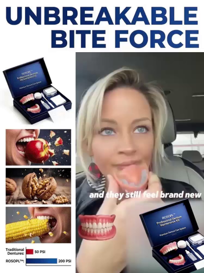 Premium Medical Denture Set [LIMITED-TIME BOGO] Instant Hollywood Smile in 60s Without the Pricey Dentist Visit!