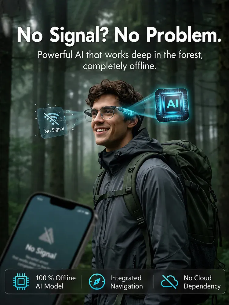 Smart Zoom Glasses with Color-Changing Lenses: Real-Time AI Translation, AR Navigation & 4K Carbon Fiber Camera