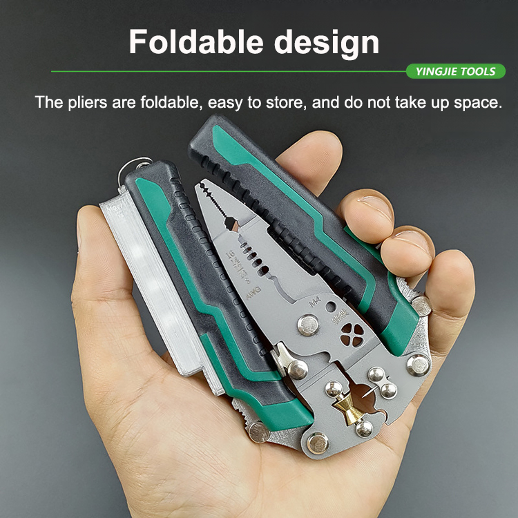 【One piece has 10 functions】Folding tester, screwdriver, wire stripper. One-stop service!