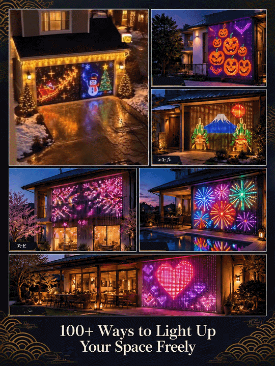 3D Holographic Iridescent Matrix Light String | 100+ Dynamic Themes & DIY