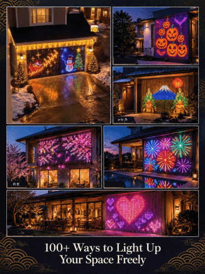 3D Holographic Iridescent Matrix Light String | 100+ Dynamic Themes & DIY