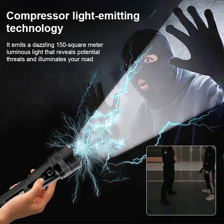 Keeps you safe in dangerous situations - Tactical Stun Flashlight