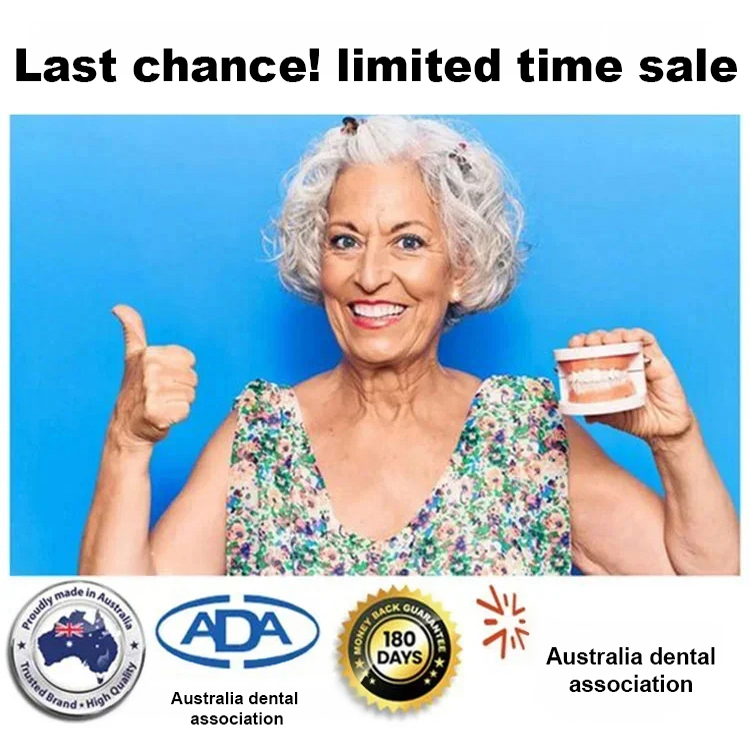 Comfortable silicone denture set - No dentist, no appointments. Try at home, installs in 1 second.