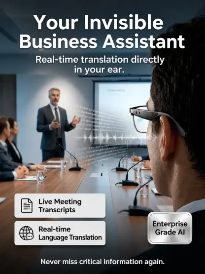 Smart Zoom Glasses with Color-Changing Lenses: Real-Time AI Translation, AR Navigation & 4K Carbon Fiber Camera