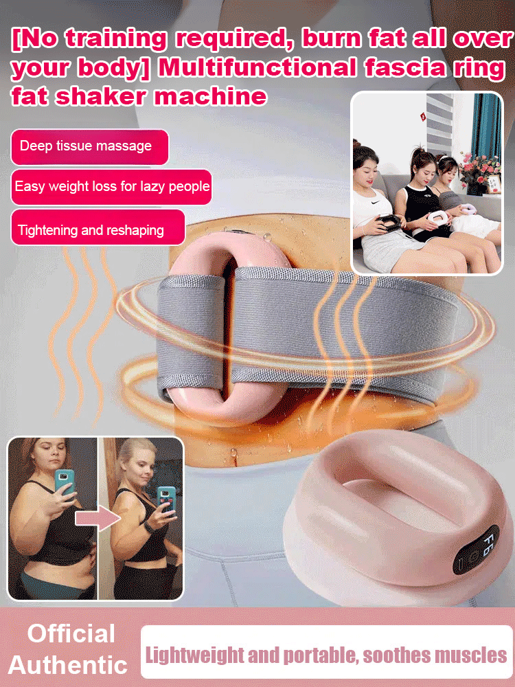 【No exercise required. Boosts fat-burning by 5x】Multifunctional fascia ring fat-shaking machine