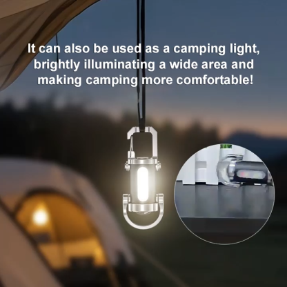 【Three-in-One Multi-functional】SOS Emergency + Light Flashlight + ortable Charger