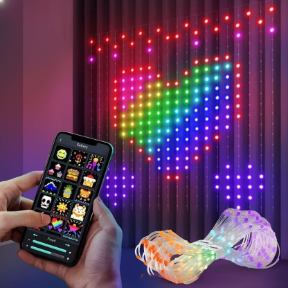 3D Holographic Iridescent Matrix Light String | 100+ Dynamic Themes & DIY
