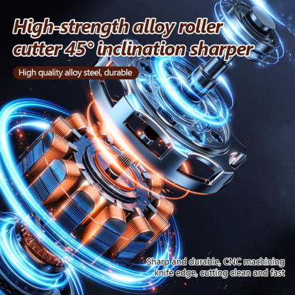 Trim both hands in 1 minute. Safe for seniors and children! Electric nail grinder