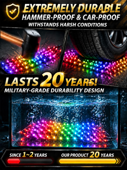 3D Holographic Iridescent Matrix Light String | 100+ Dynamic Themes & DIY