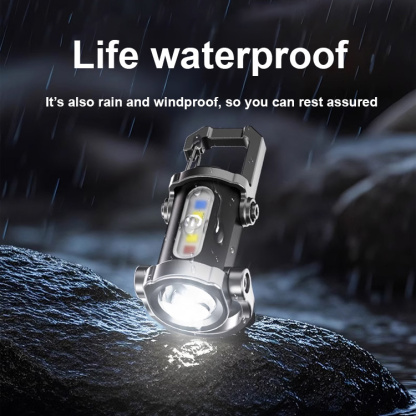 【Three-in-One Multi-functional】SOS Emergency + Light Flashlight + ortable Charger
