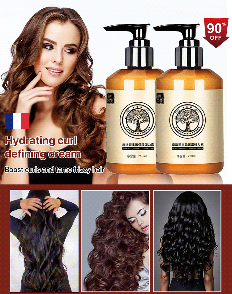 Essential oil strong styling elastic, solve frizzy hair, more three-dimensional curls