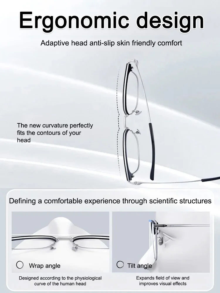 👍Free trial【Blocks 99.9% of harmful blue light】Gradient color reading glasses for both near and far vision 2 in 1 sunglasses