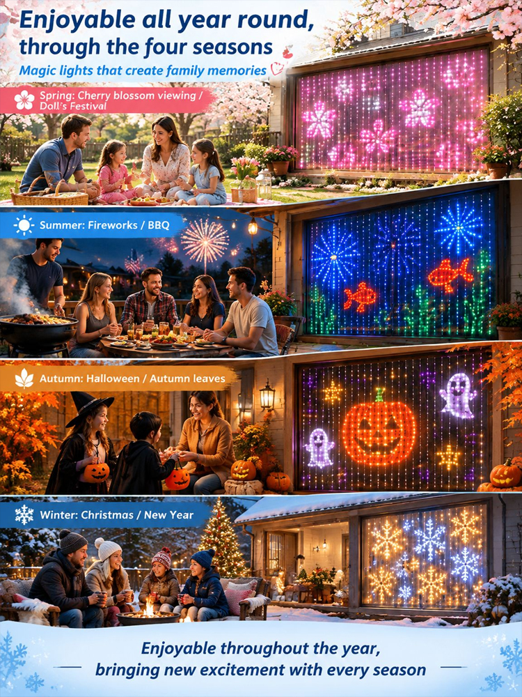 3D Holographic Iridescent Matrix Light String | 100+ Dynamic Themes & DIY
