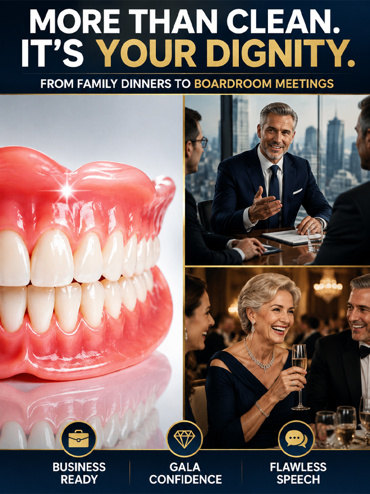 Premium Medical Denture Set [LIMITED-TIME BOGO] Instant Hollywood Smile in 60s Without the Pricey Dentist Visit!