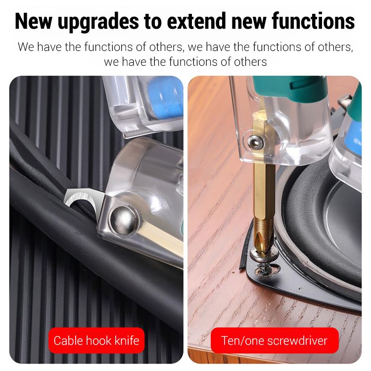 【One piece has 14 functions】Folding tester, screwdriver, wire stripper. One-stop service!