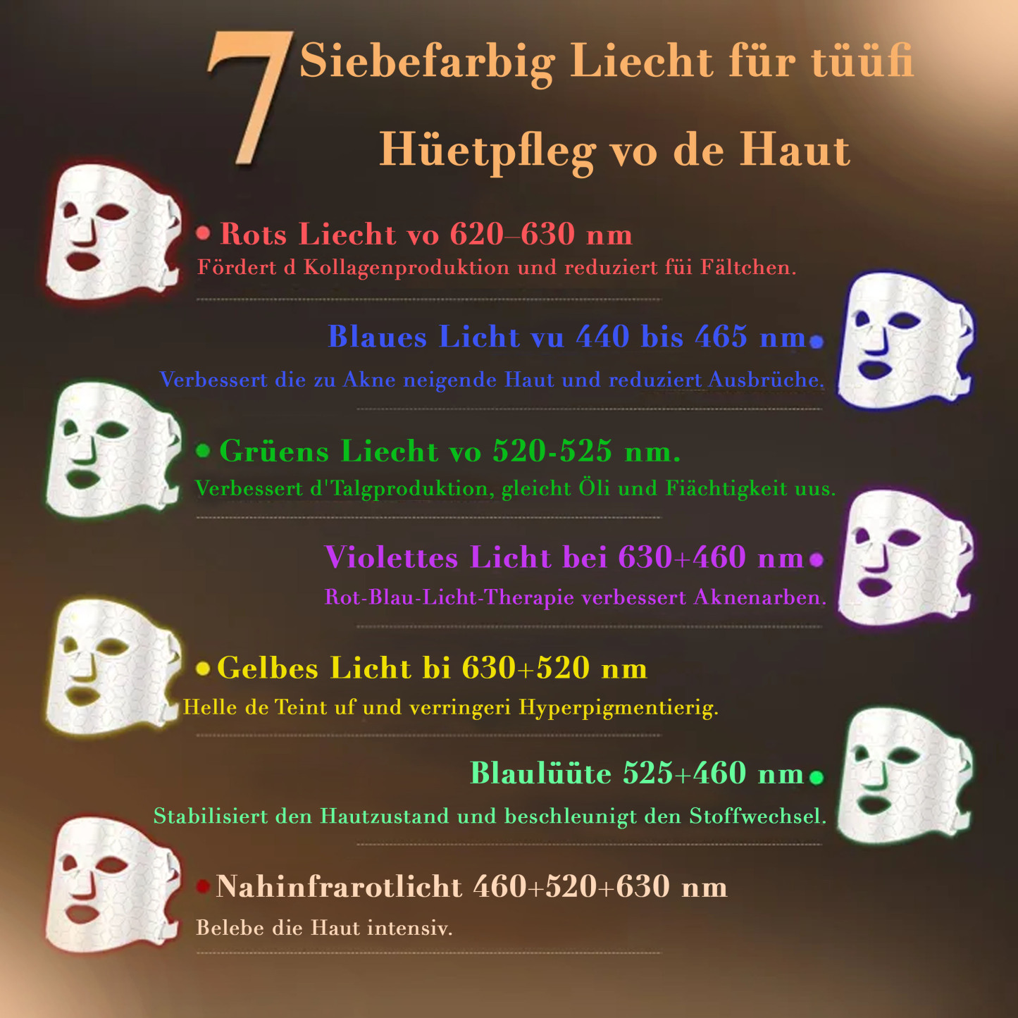 Veonskin LED-Gesichtsmaske – 4-Farben-Lichttherapie für die Hautpflege