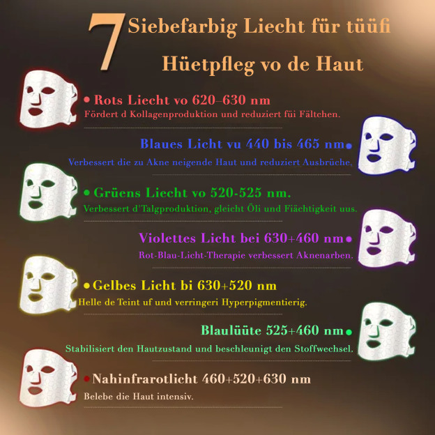 Veonskin LED-Gesichtsmaske – 4-Farben-Lichttherapie für die Hautpflege