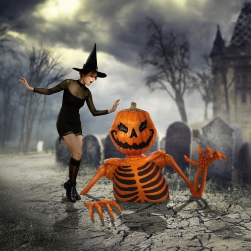 🔥Clearance Halloween⚡💝Buy 1  get 1  free💥Giant Ground Breaking Skeleton