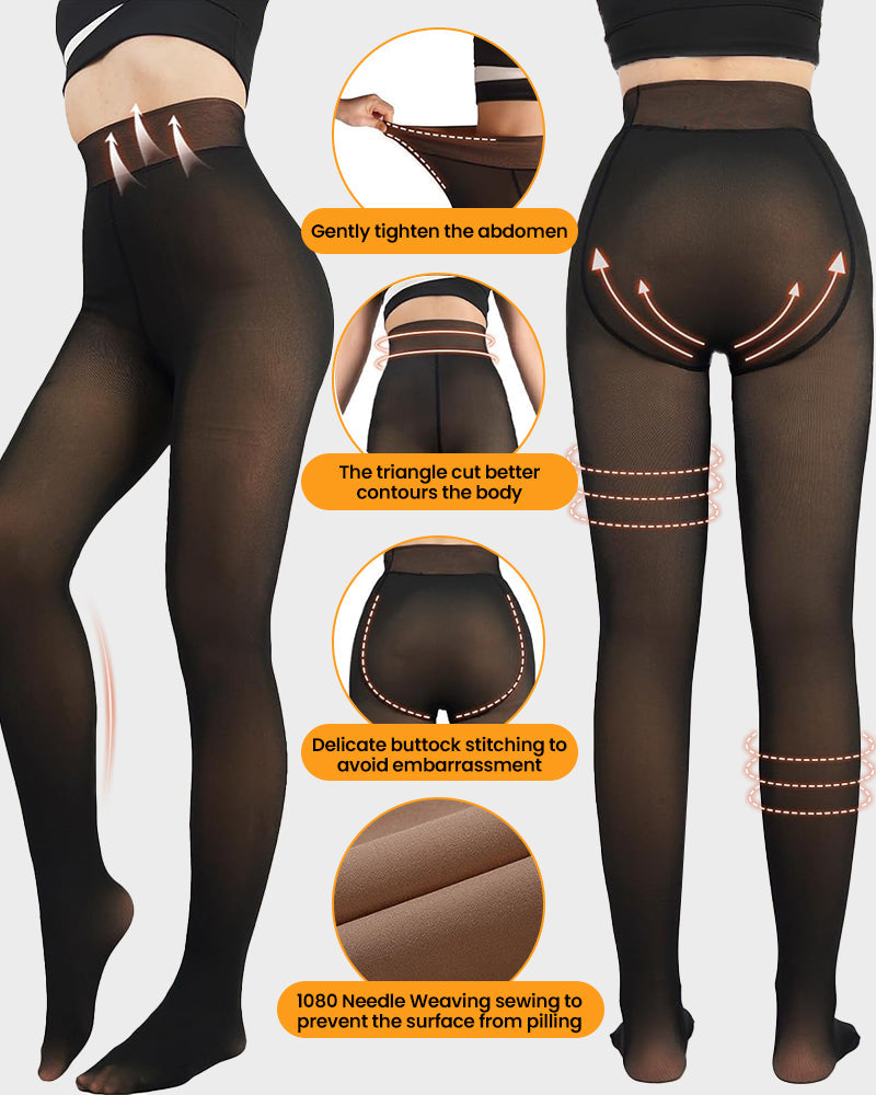Women's Translucent Fleece Lined Tights