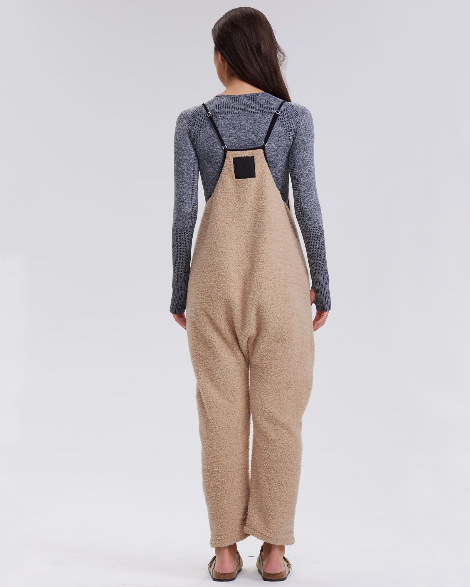 Women's Adjustable Strap Fleece Jumpsuit (Buy 2 Free Shipping) 
