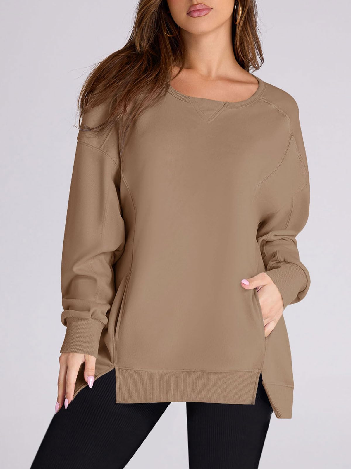2024 Fall New Women‘s Oversized Pullover with Pockets(buy 2 10% OFF)