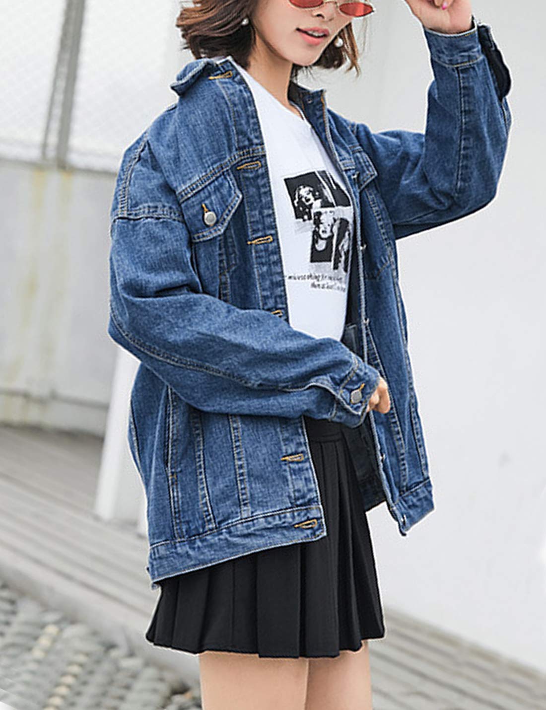 Women's Classic Button Down Denim Jacket              