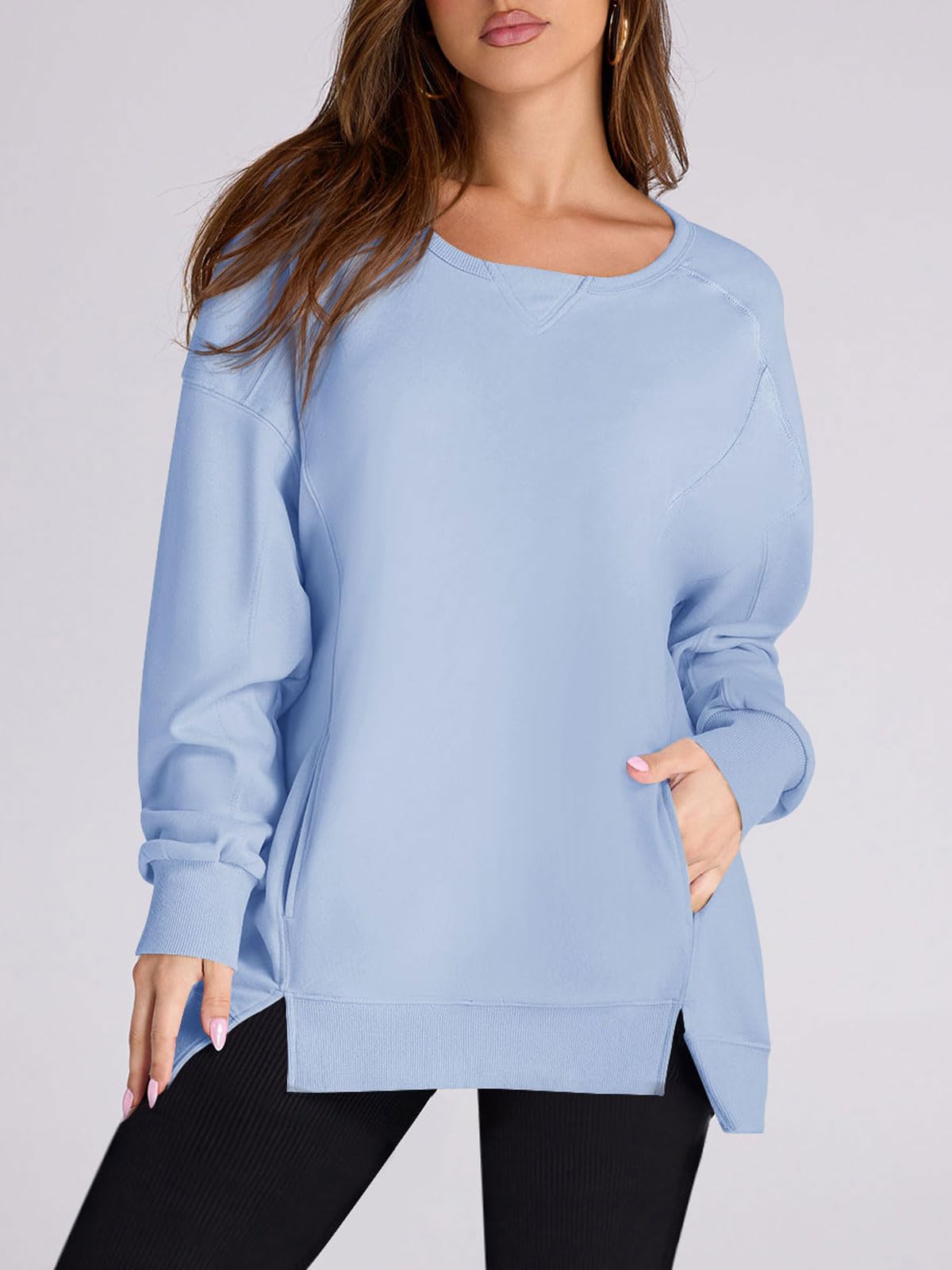 2024 Fall New Women‘s Oversized Pullover with Pockets(buy 2 10% OFF)