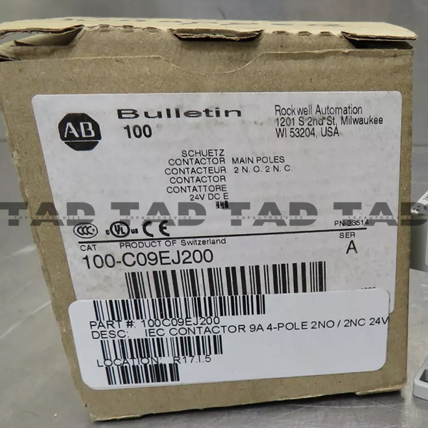 Allen-Bradley 100-C09EJ200 IEC 9 A Contactor