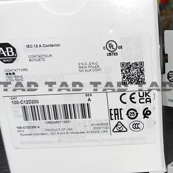 Allen-Bradley 100-C12D200 IEC 12 A Contactor