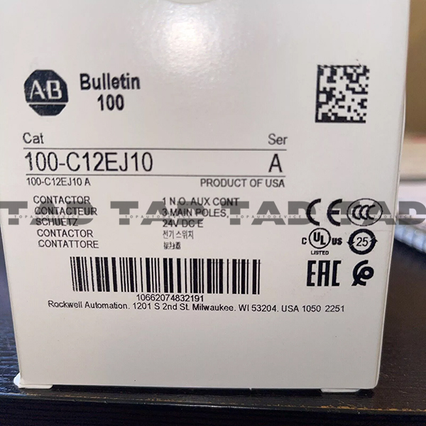 Allen-Bradley 100-C12EJ10 IEC 12 A Contactor