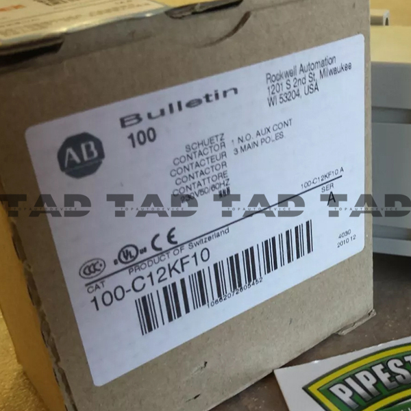 Allen-Bradley 100-C12KF10 IEC 12 A Contactor