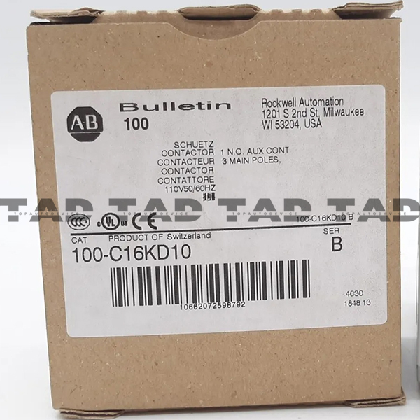 Allen-Bradley 100-C16KD10 IEC 16 A Contactor