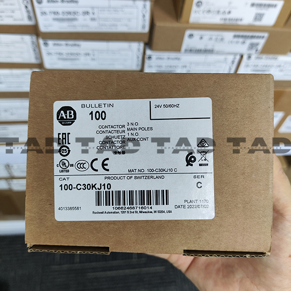 Allen-Bradley 100-C30KJ10 IEC 30 A Contactor